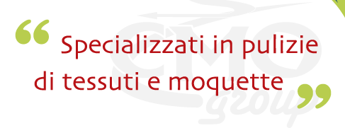 specializzati in pulizie di tessuti e moquette